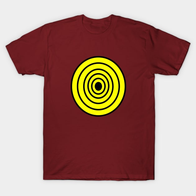 yellow black shape T-Shirt by FUNEMPIRE